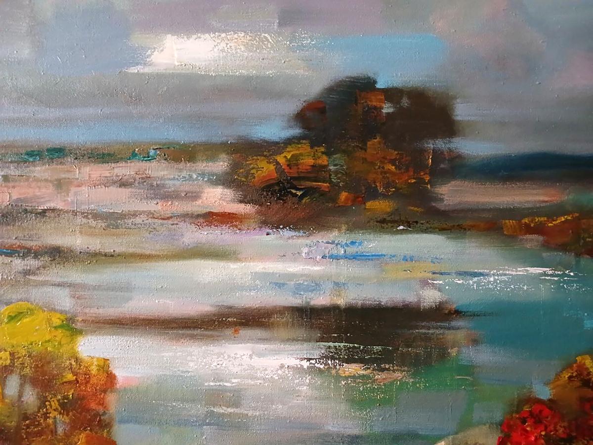 Oil painting Autumn twilight Anatoly Tarabanov
