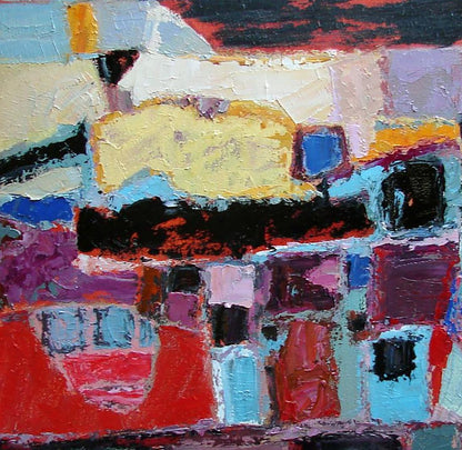 Abstract Build yourself a house oil painting by Tatyana Shulyak