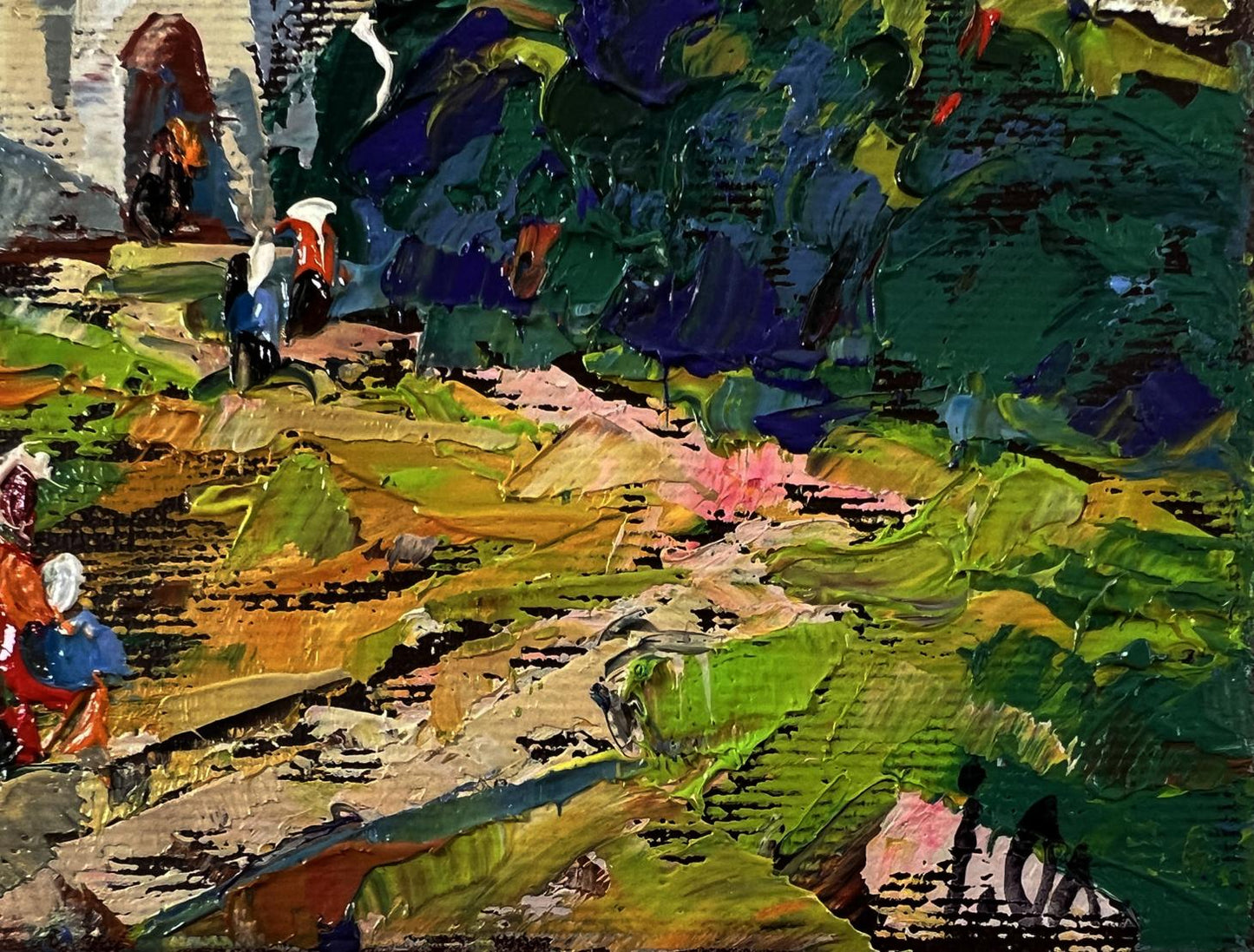Vibrant impressionist Morning Church oil painting by Oleksiy Ivanyuk