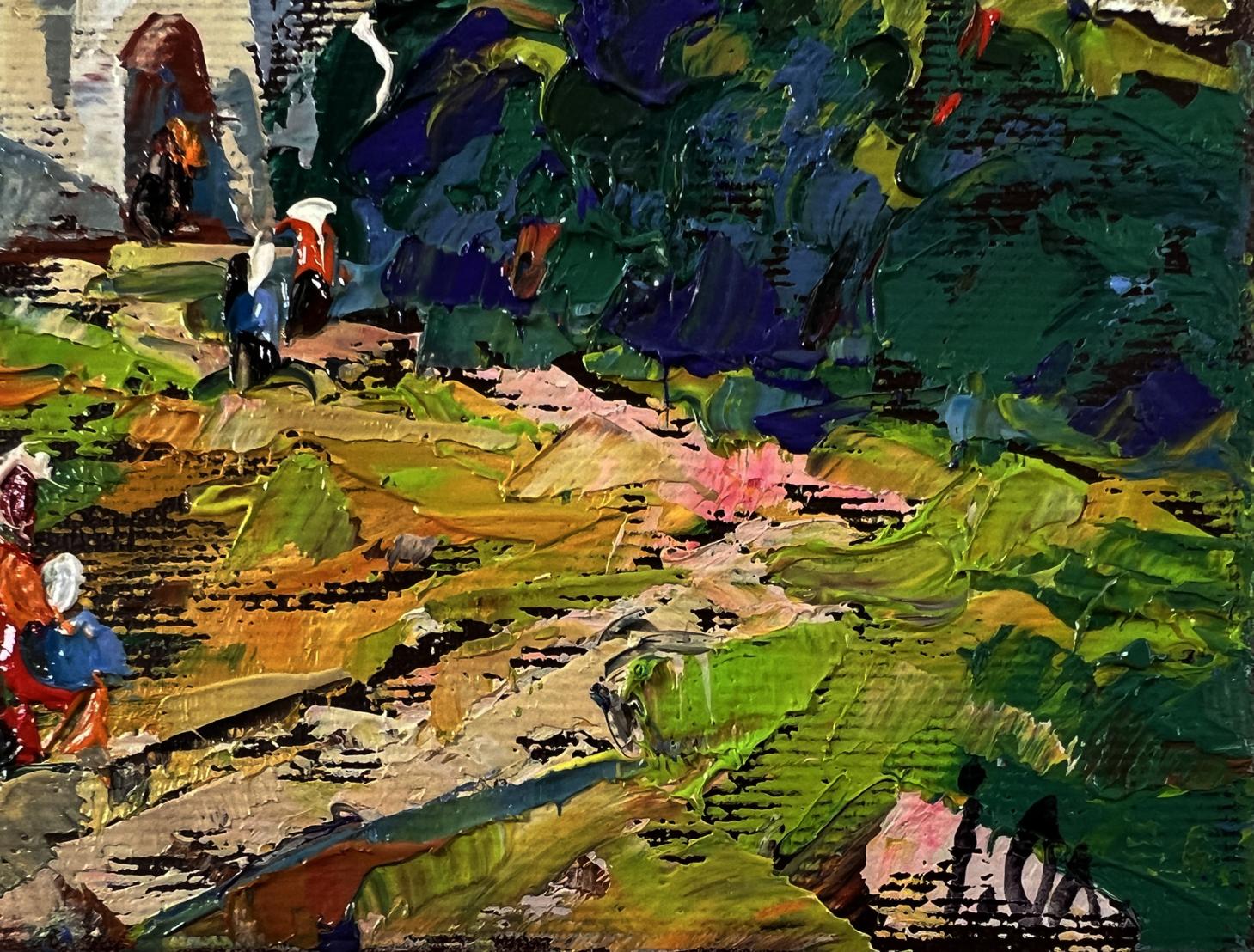 Vibrant impressionist Morning Church oil painting by Oleksiy Ivanyuk