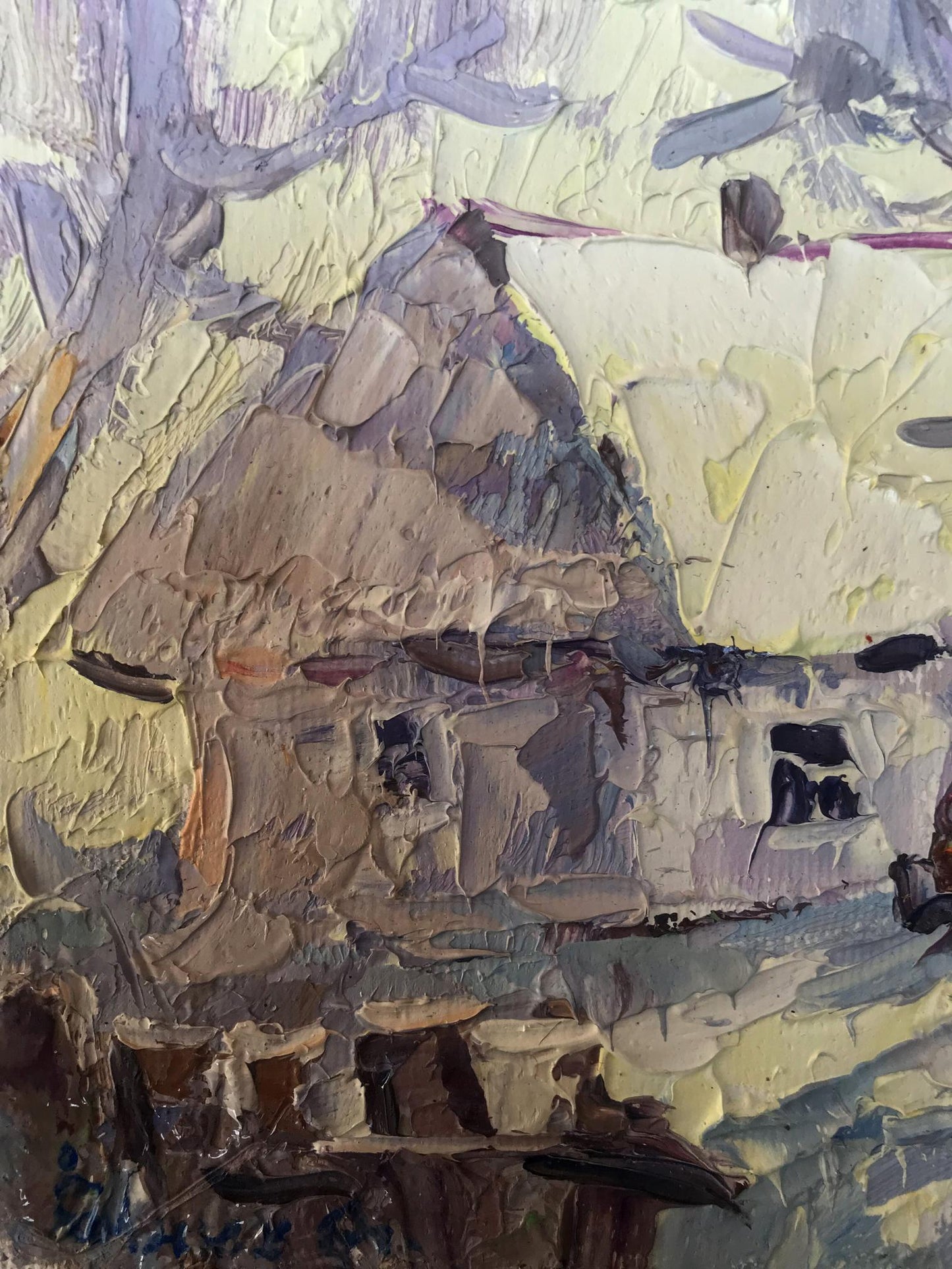 Winter Village landscape 