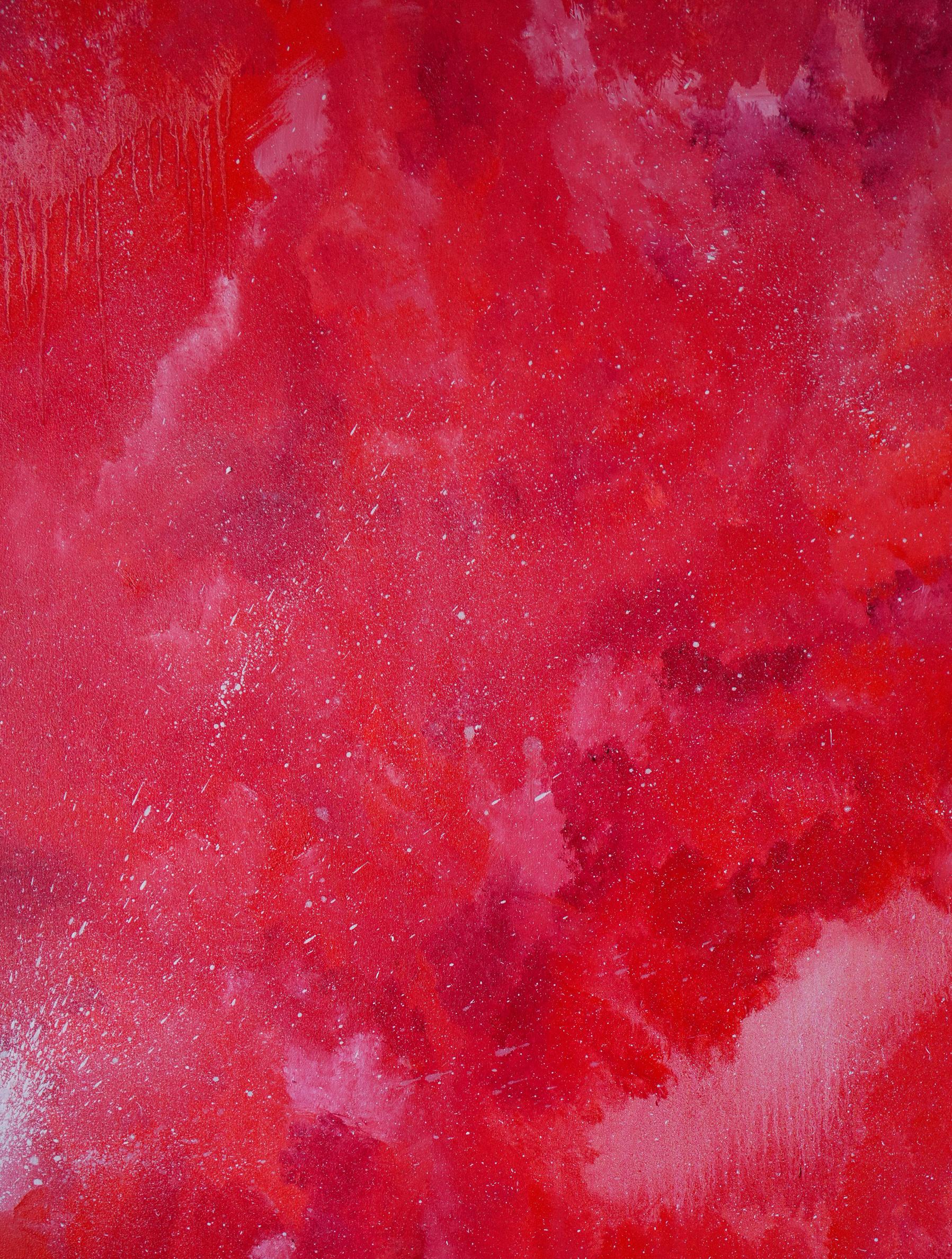 Vibrant Mystical Red oil painting by Victoria Kagalovska
