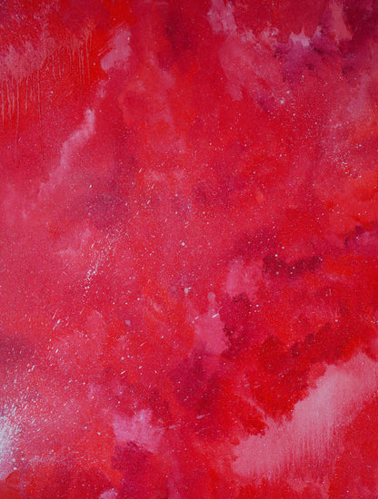 Vibrant Mystical Red oil painting by Victoria Kagalovska