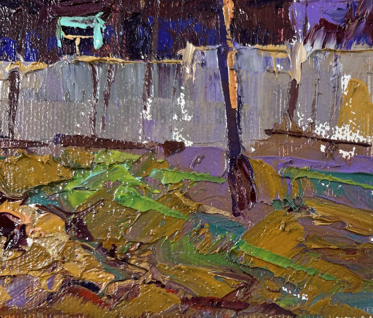 Vibrant impressionist oil painting The sky at dusk by Oleksiy Ivanyuk