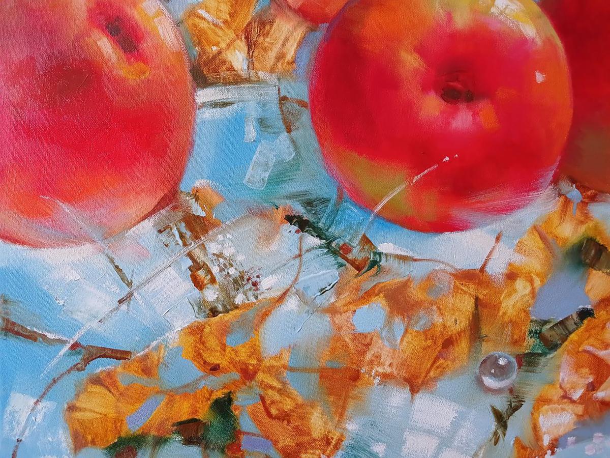 Abstract oil painting Apples On The Snow Anatoly Tarabanov