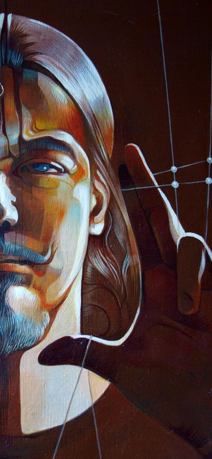 Oil painting Eight degrees of perfection Konsta G. Amelinn portrait