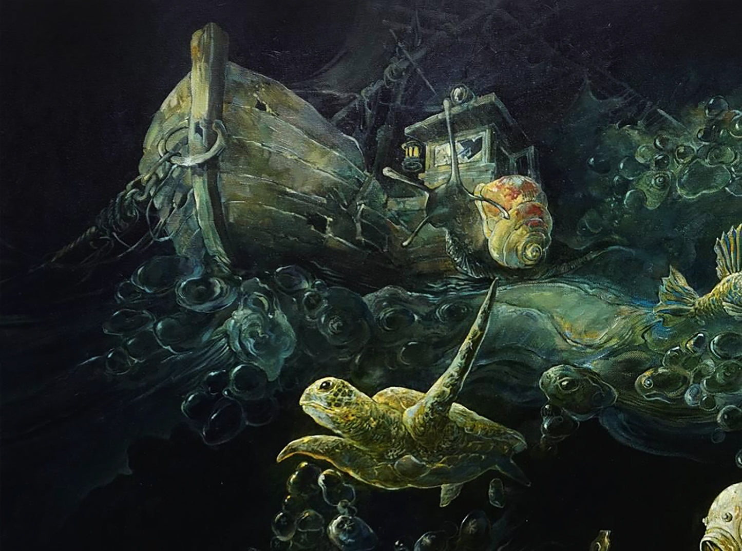 Oil painting fantasy surrealism Seeker Yuriy Laptev