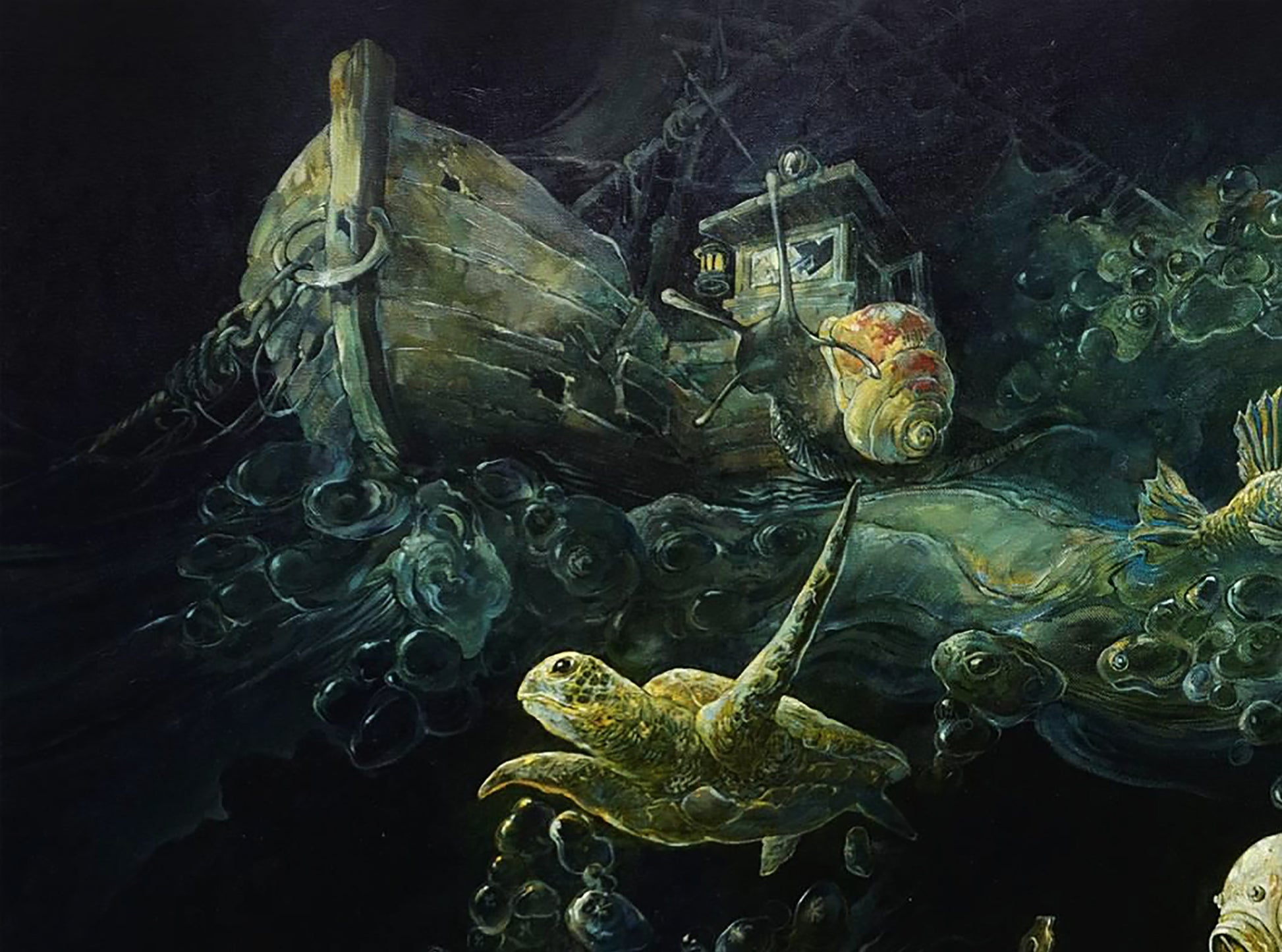 Oil painting fantasy surrealism Seeker Yuriy Laptev