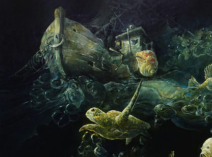 Oil painting fantasy surrealism Seeker Yuriy Laptev