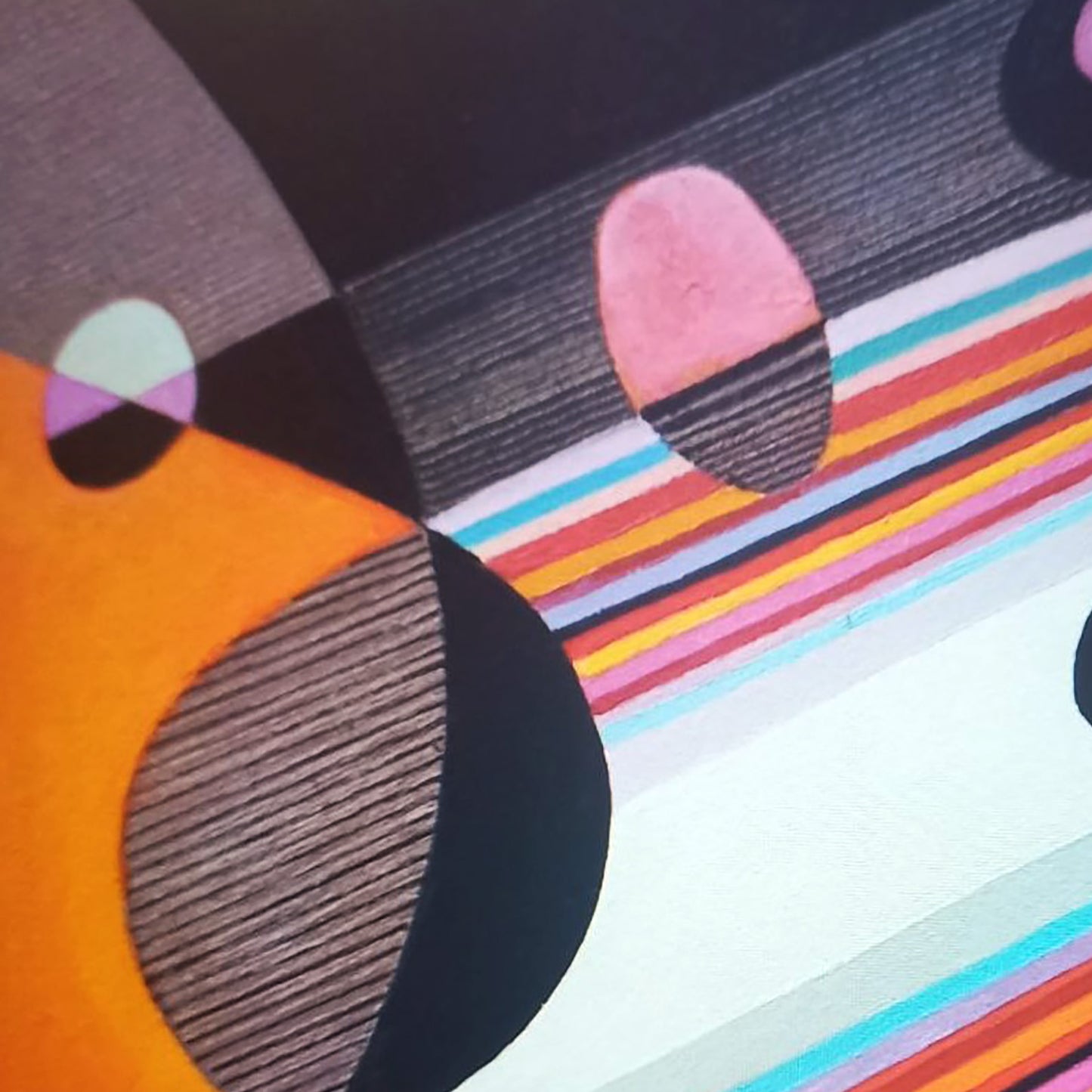 Oil painting Pulse by Alexander Strashevich: vibrant geometric shapes
