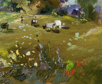 Oil painting Afternoon on the pasture by Yuriy Suprunchuk