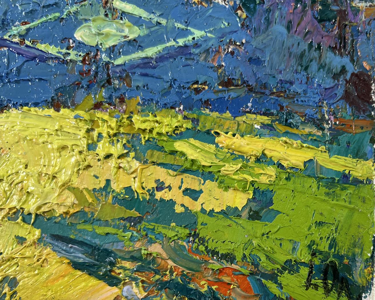 Vibrant oil painting Day beneath the sky by Oleksiy Ivanyuk