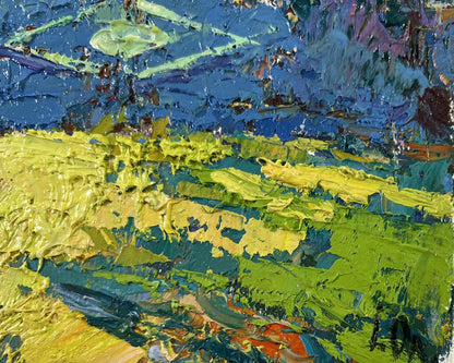 Vibrant oil painting Day beneath the sky by Oleksiy Ivanyuk