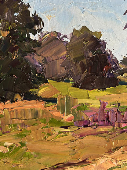 Impasto oil painting In the Summer Meadows by Boris Serdyuk