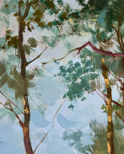 Oil painting Winter silence of the forest by Yuriy Suprunchuk