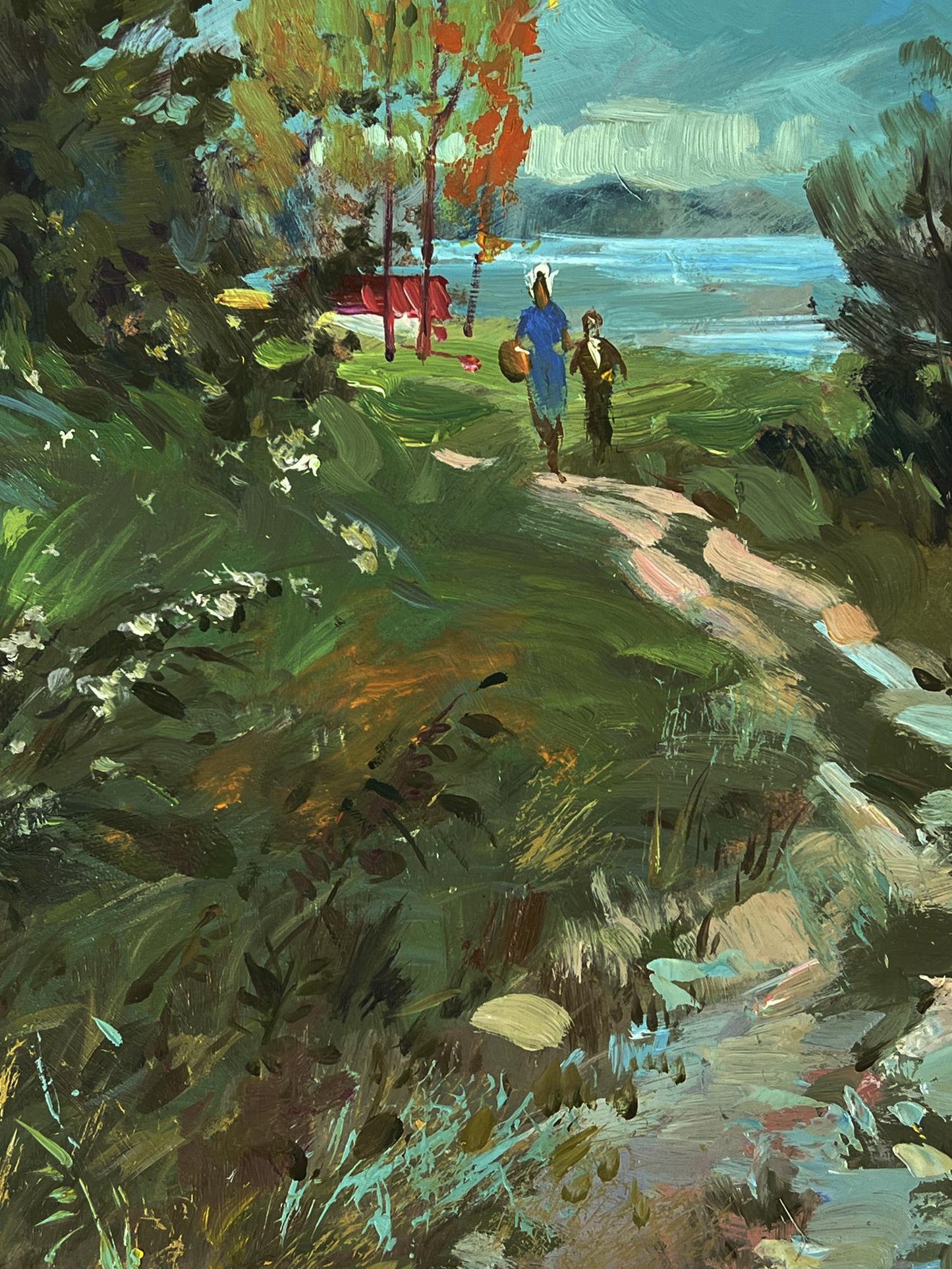 Oil painting The road to the river by Yuriy Suprunchuk