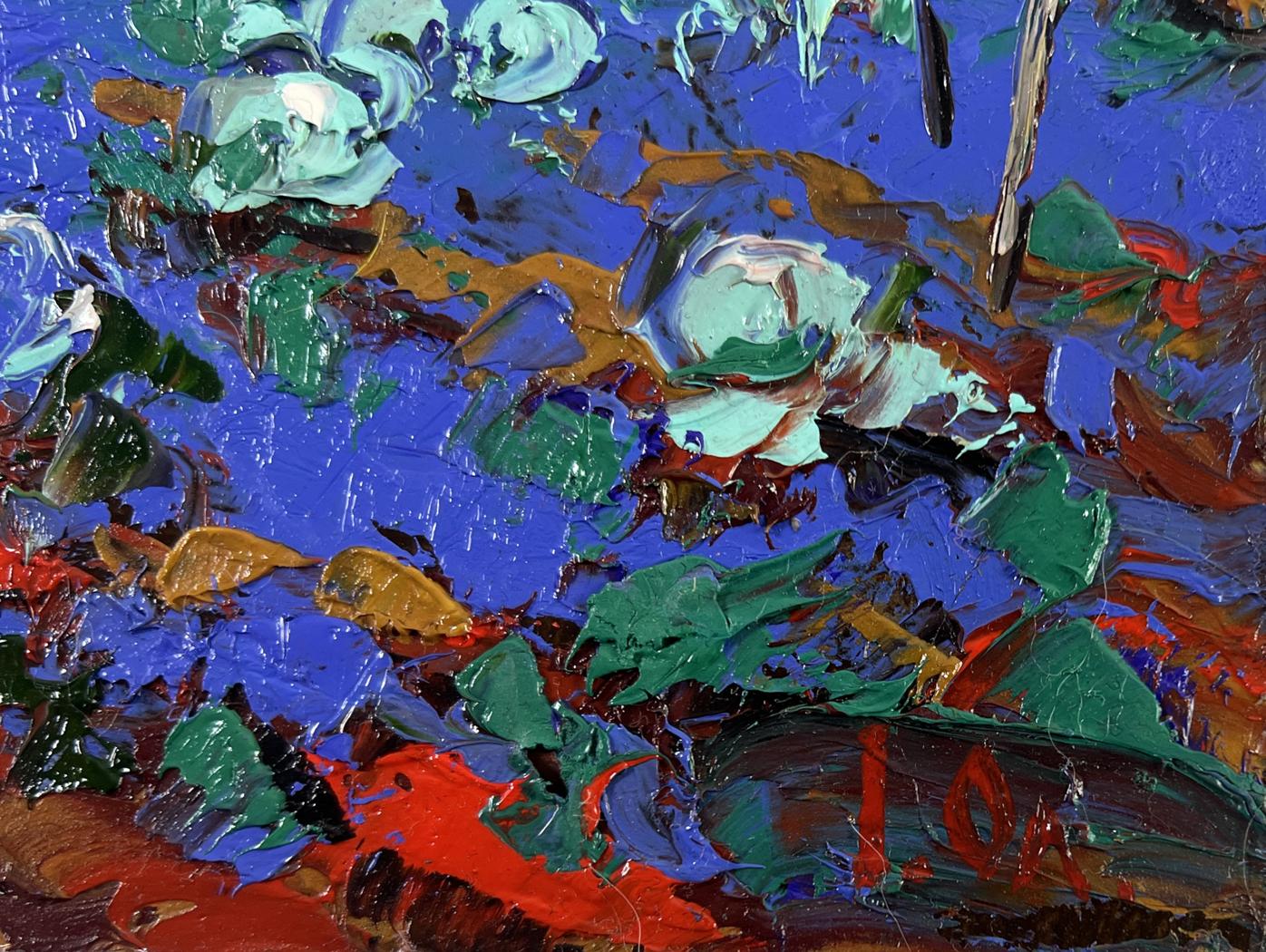 Vibrant impressionist oil painting The garden smells of summer by Oleksiy Ivanyuk