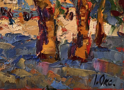 Vibrant oil painting Evening sound of the bell by Oksana Ivanyuk