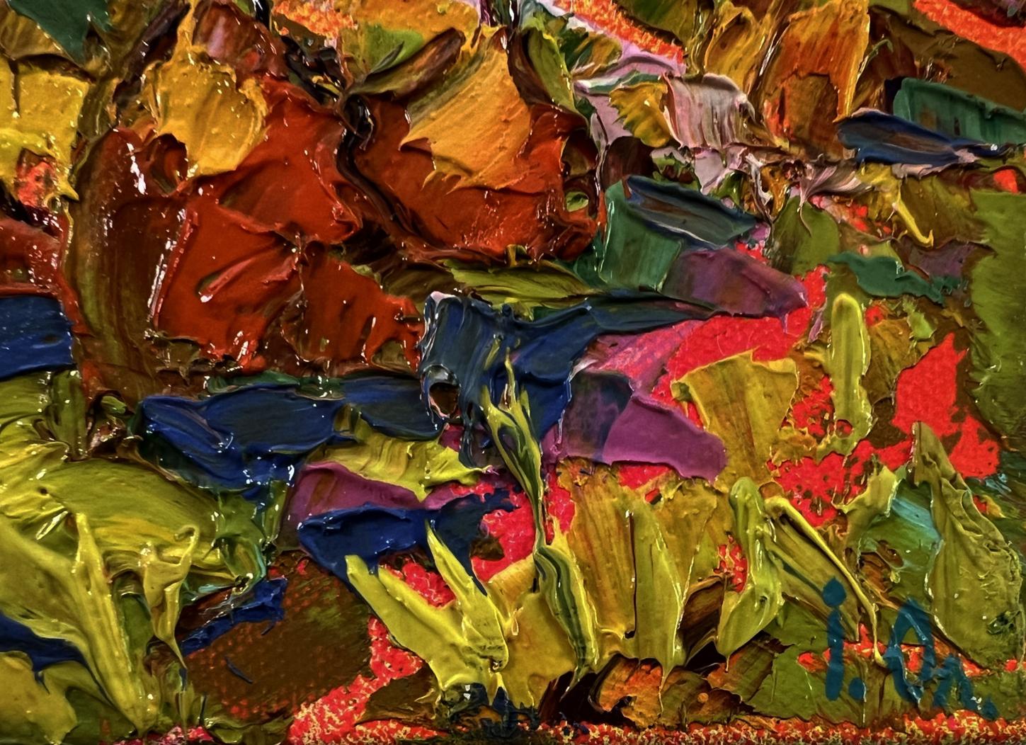 Vibrant oil painting The setting of the sun by Oleksiy Ivanyuk