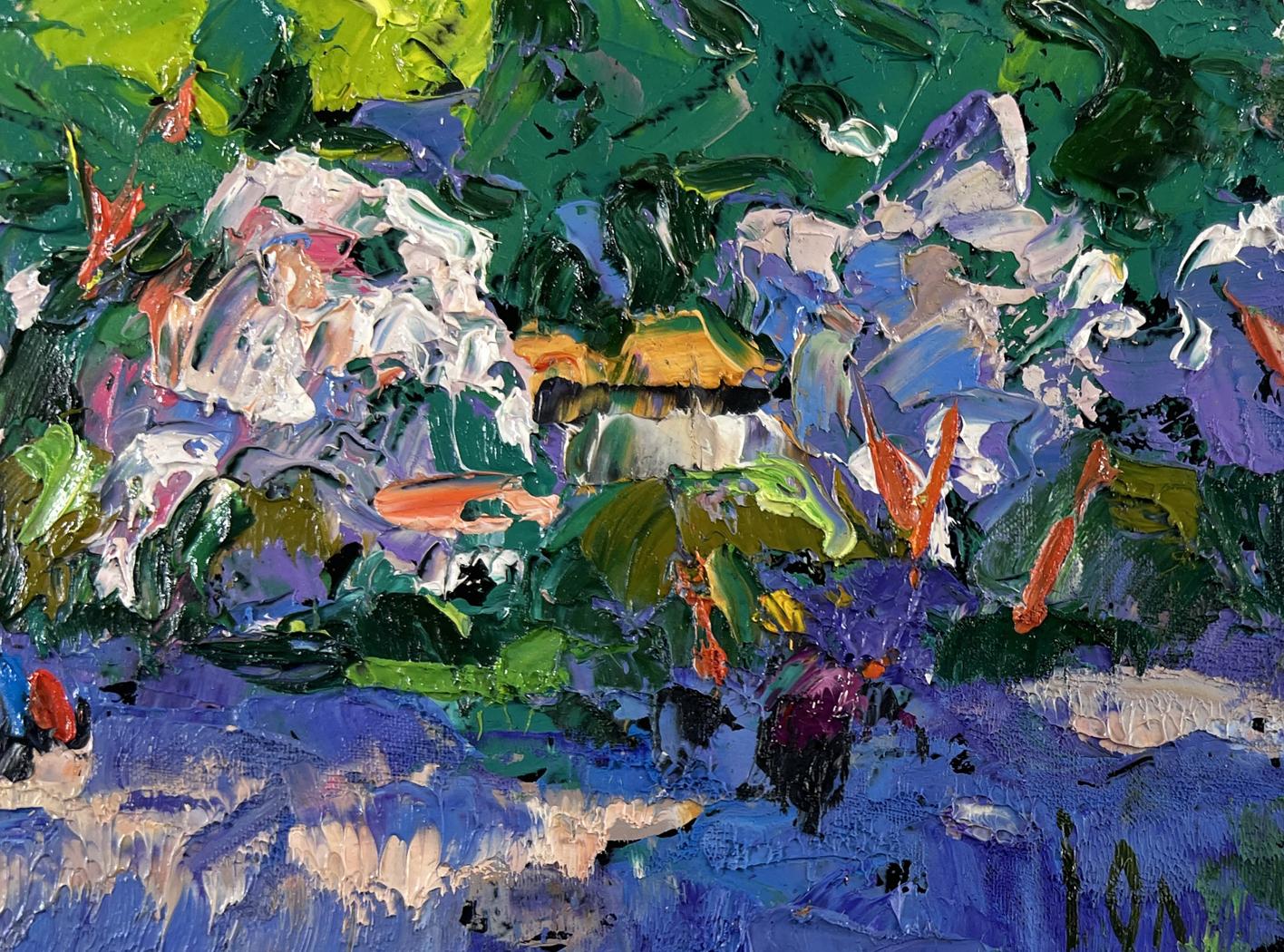 Vibrant impressionist oil painting The city that never sleeps by Oleksiy Ivanyuk