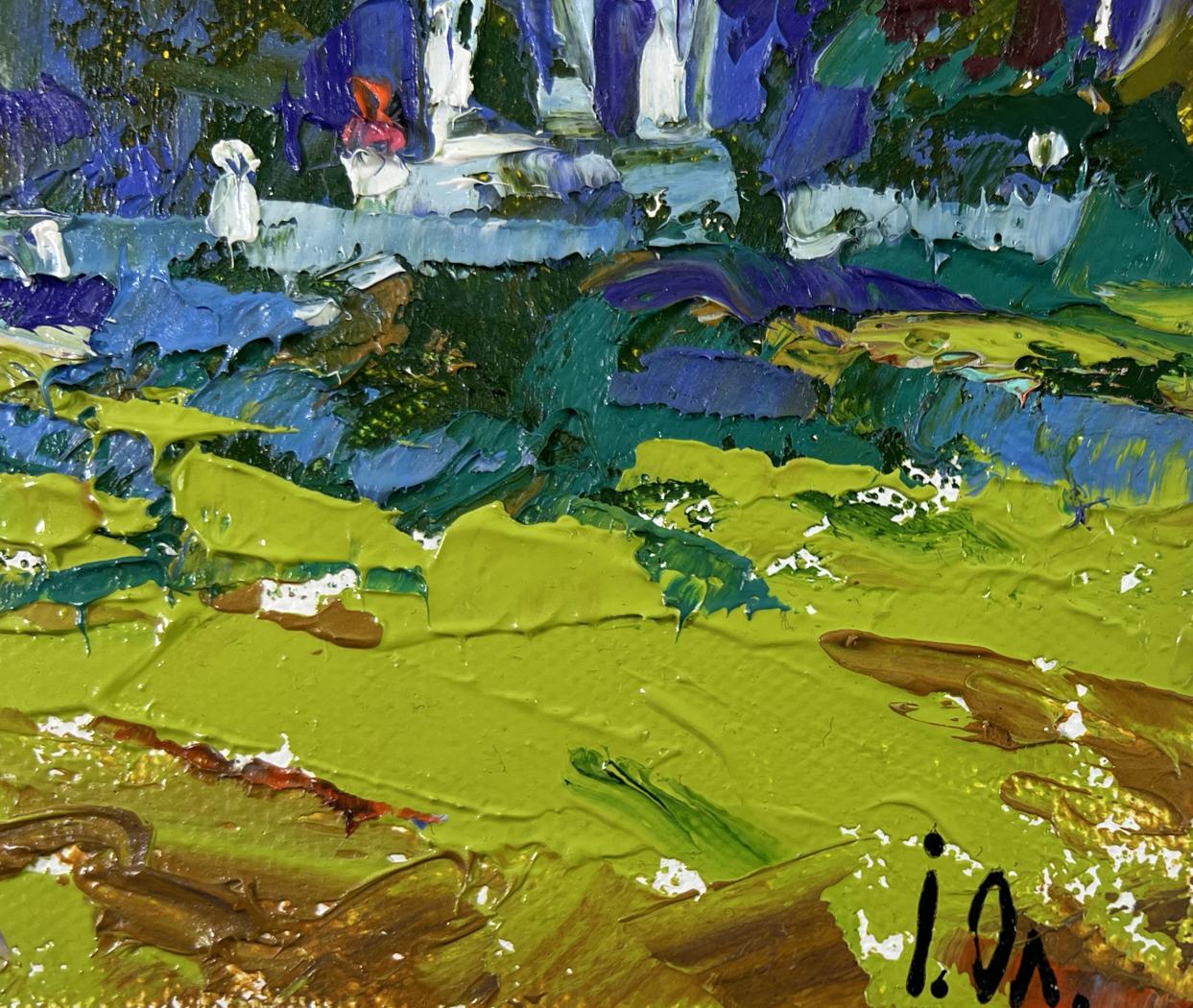Vibrant impressionist oil painting A Walk in the Park by Oleksiy Ivanyuk