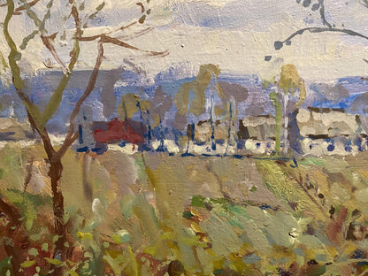 Impressionistic oil painting Blooming spring has arrived by Georgy Kolosovsky