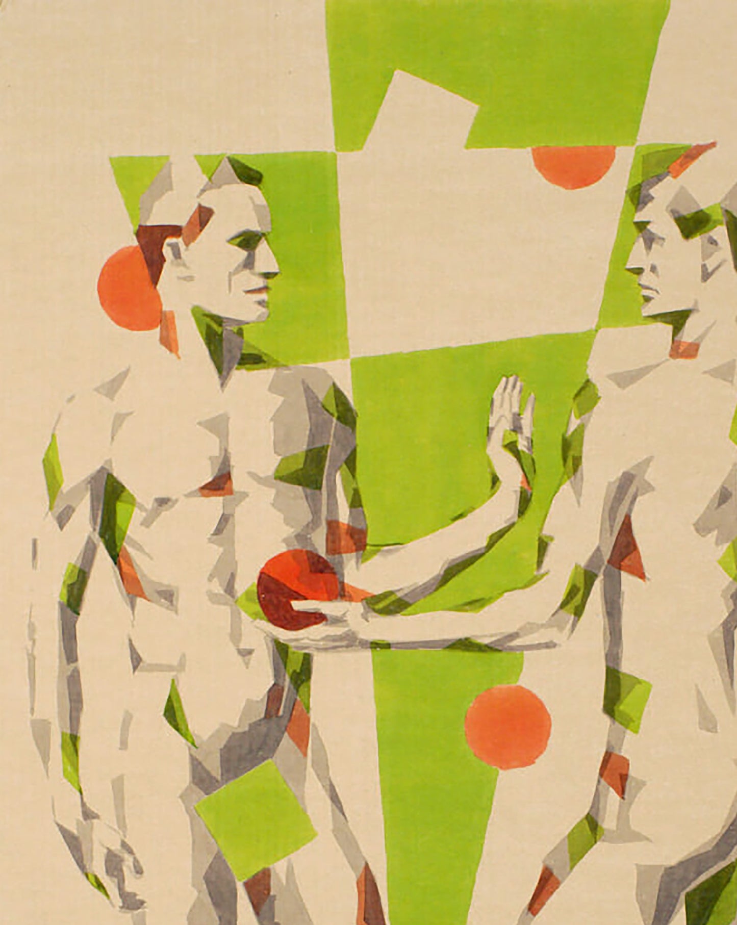 Acrylic painting Adams by Dima Filatov: abstract geometric figures