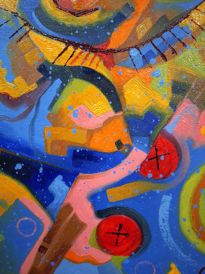 Oil painting Ultramarine Doctor Sergey Voichenko