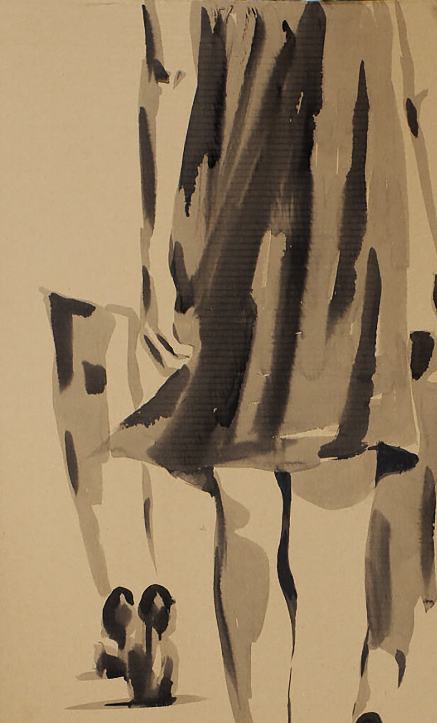 Abstract ink acrylic painting Every step by Dima Filatov