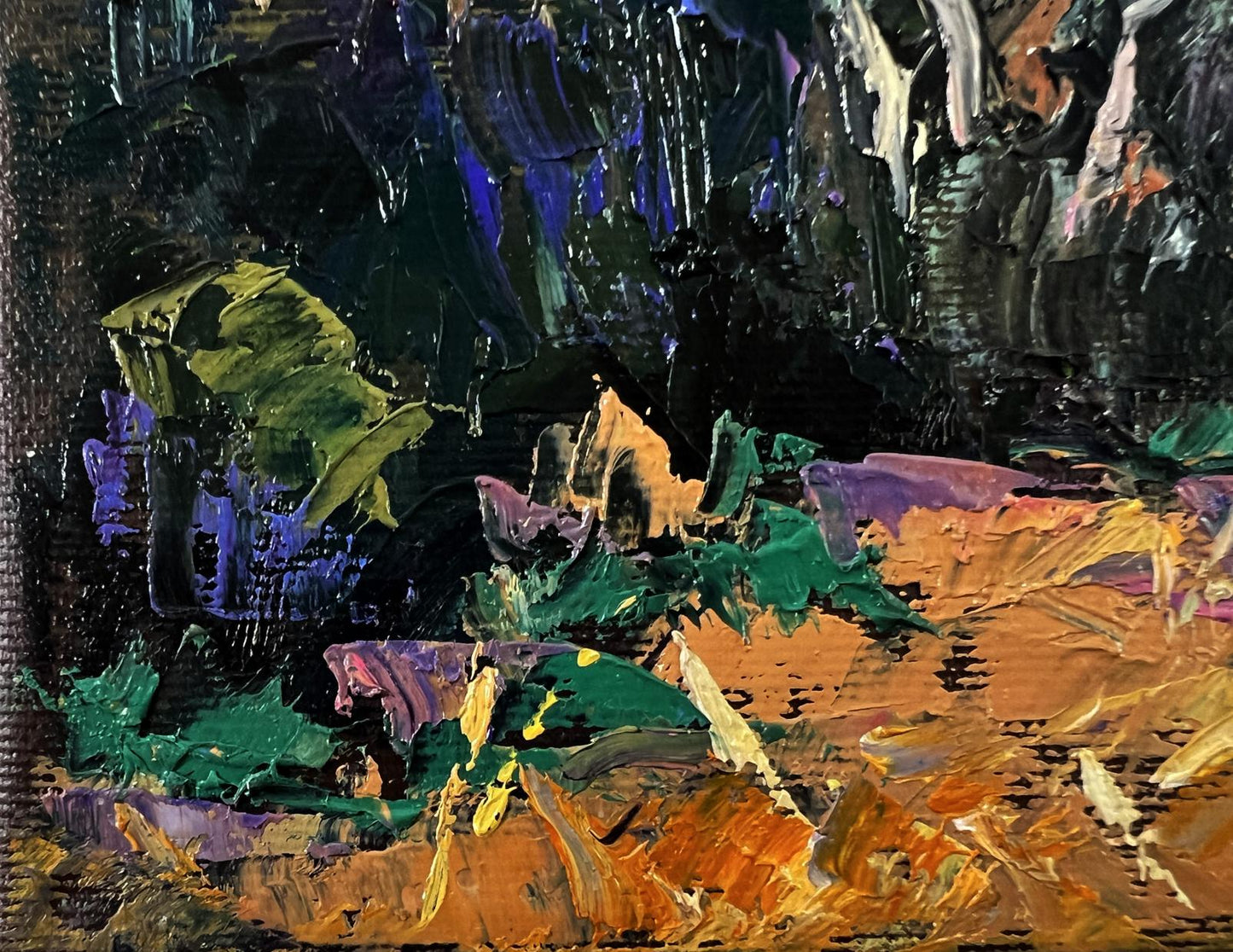Vibrant In the Dark Forest oil painting by Oleksiy Ivanyuk