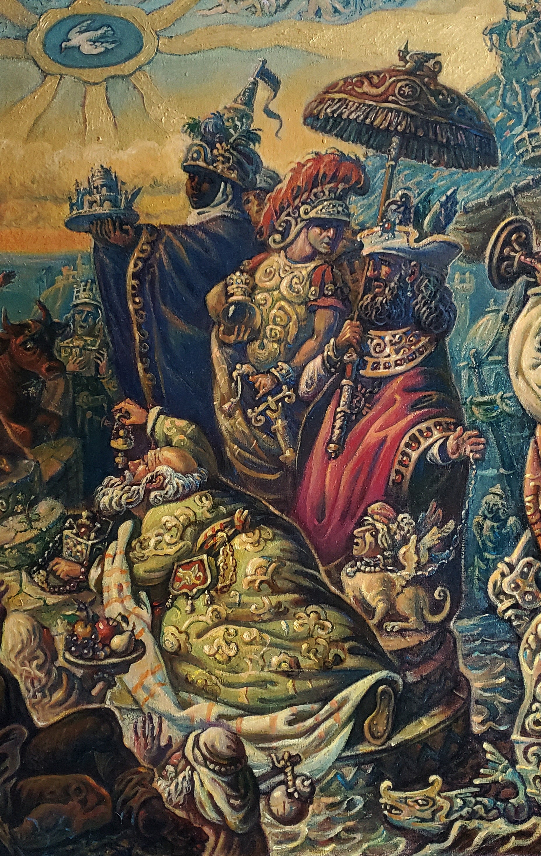 Oil painting Adoration of the Magi by Daniil Litvinov