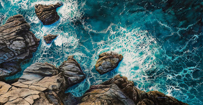 Acrylic painting Meeting Of Elements Johannes Wessmark