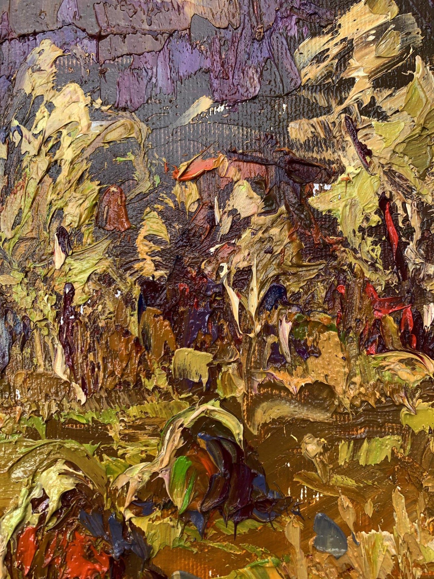 Oil painting After haymaking by Ivanyuk Oleksiy with vibrant impasto strokes