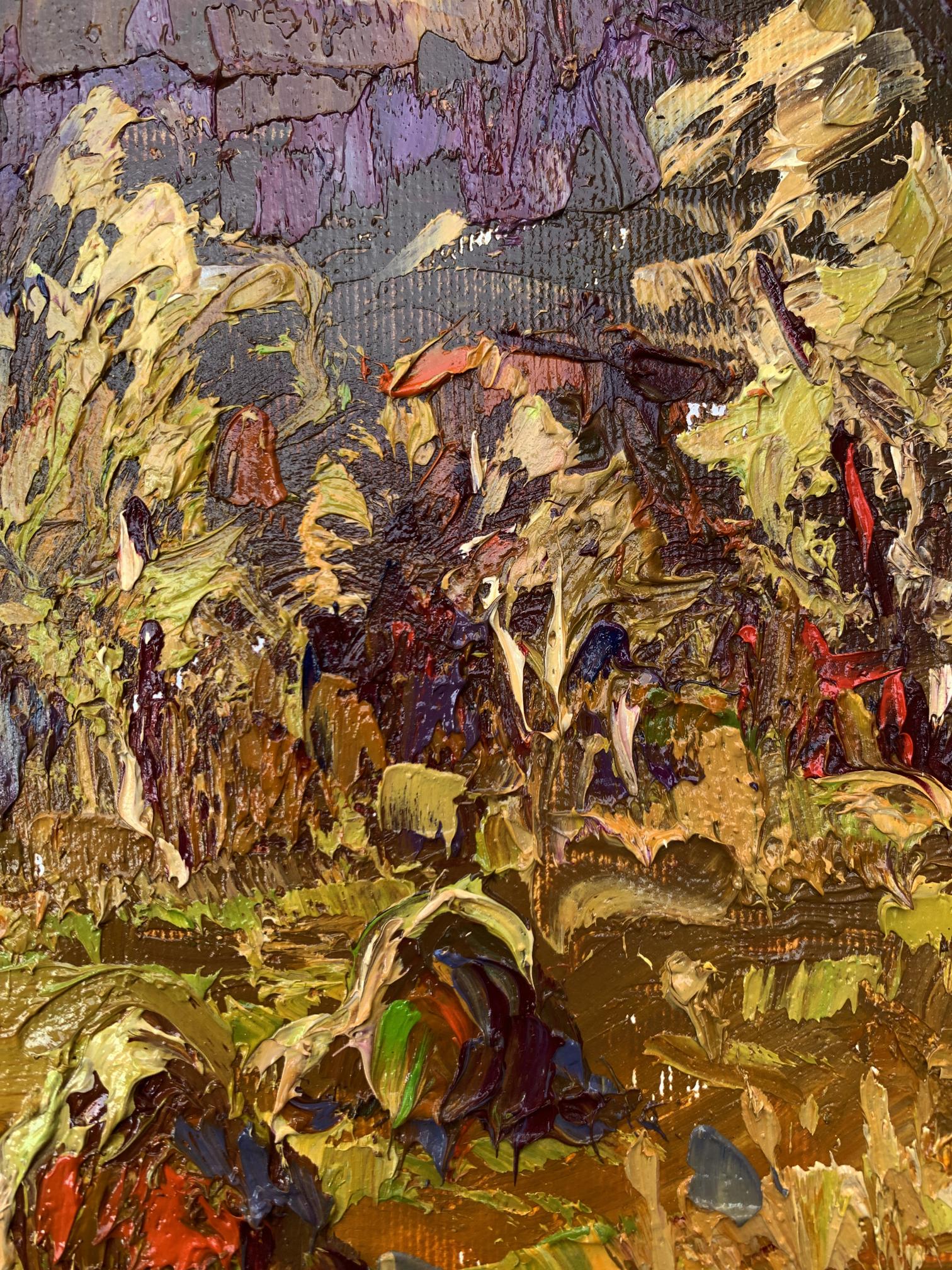 Oil painting After haymaking by Ivanyuk Oleksiy with vibrant impasto strokes