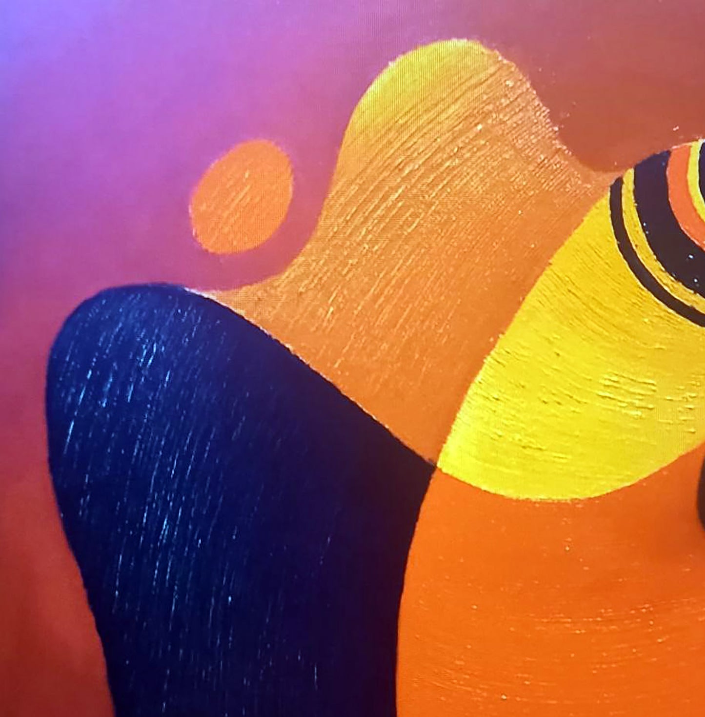 Oil painting sculpture of emotions by Alexander Strashevich vibrant abstract