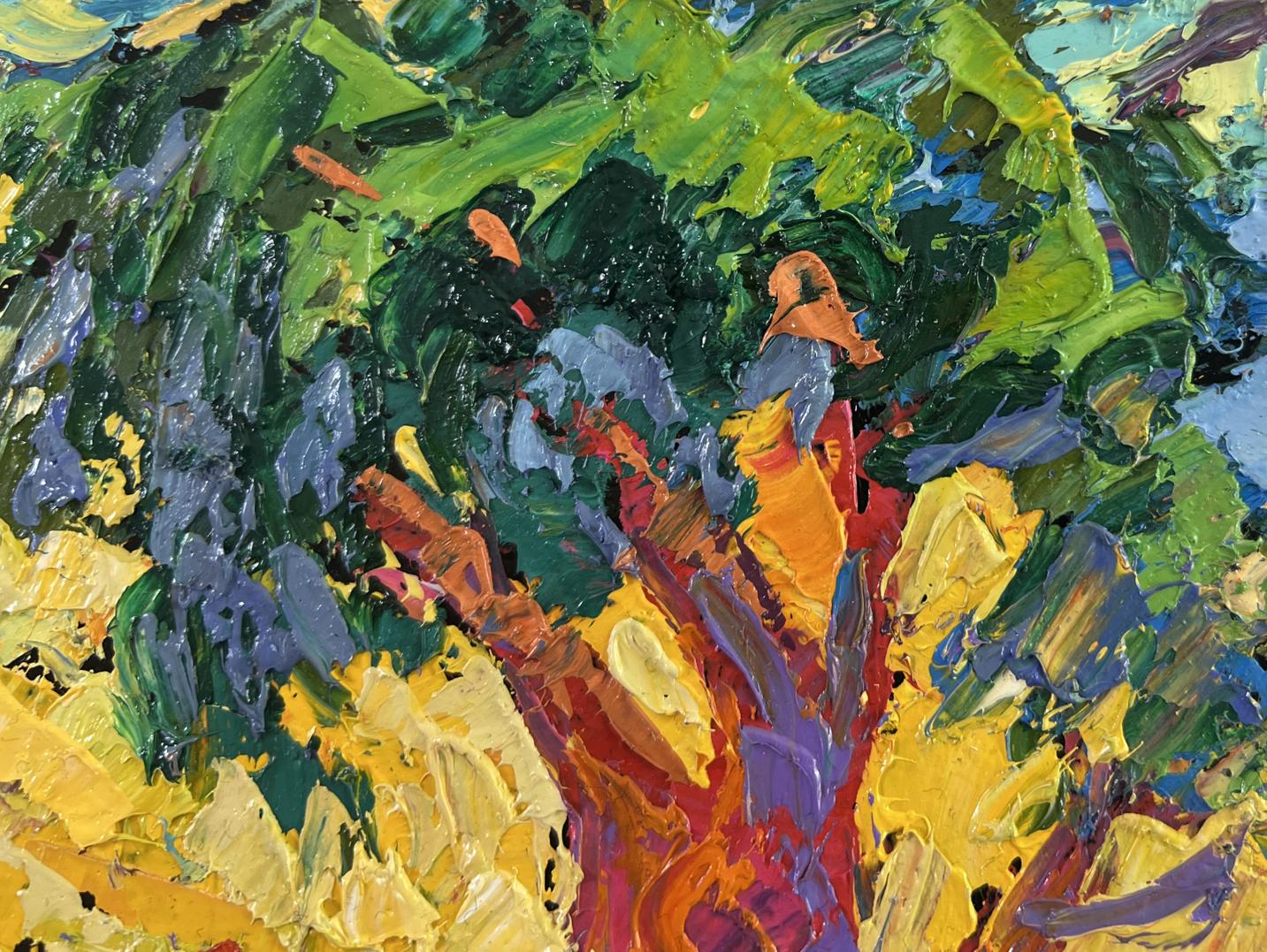 Vibrant impressionist oil painting A day filled with summer by Oleksiy Ivanyuk