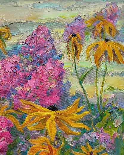 Vibrant impressionist oil painting The Color of Summer by Leonid Pavlenko