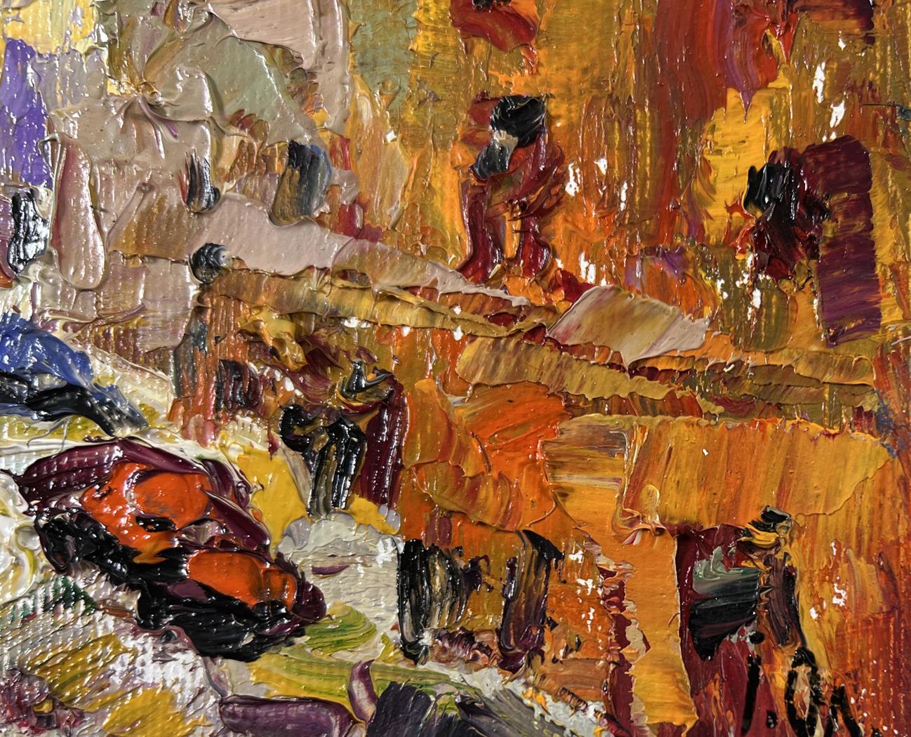 Vibrant impressionist oil painting City in the Morning by Oleksiy Ivanyuk