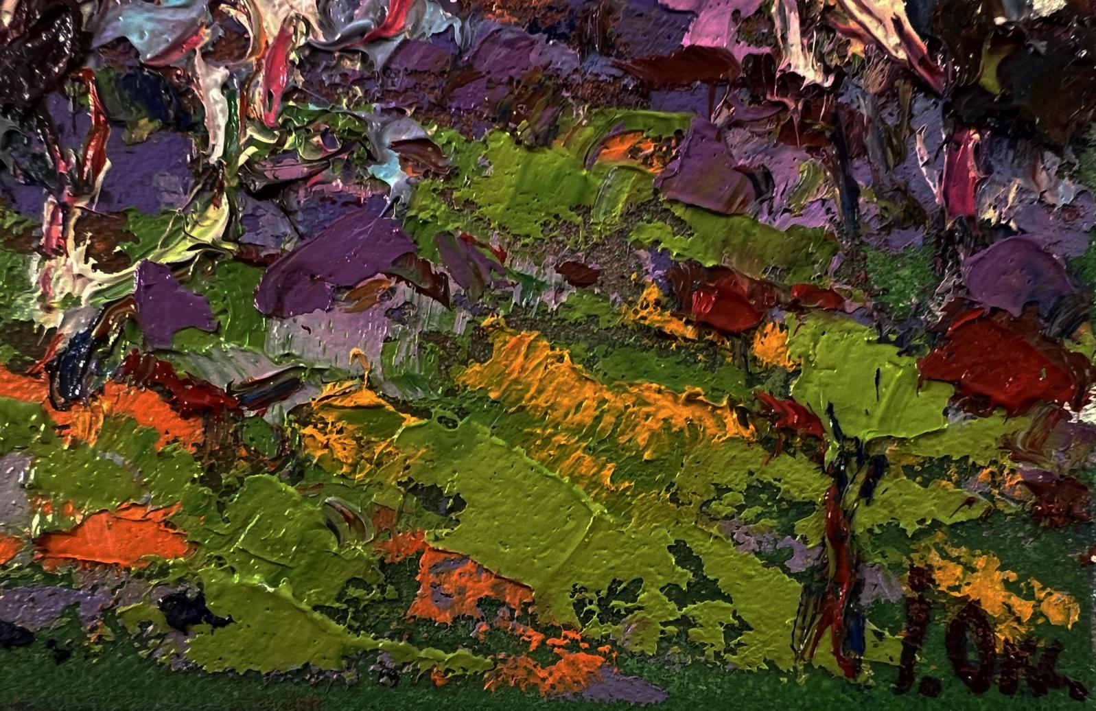 Vibrant Spring in the Village oil painting by Oksana Ivanyuk