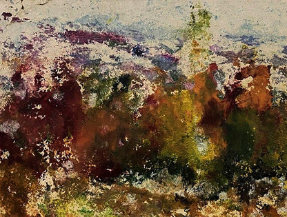 Oil painting Heart of Nature by Pavlo Miroshnychenko, abstract landscape