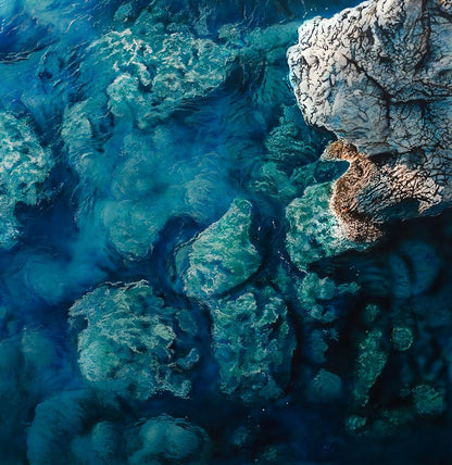Acrylic painting The Reef in the Sea Johannes Wessmark