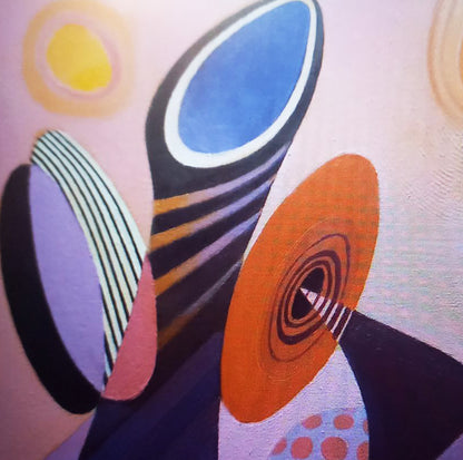 Oil painting Ovals by Alexander Strashevich: bold geometric shapes