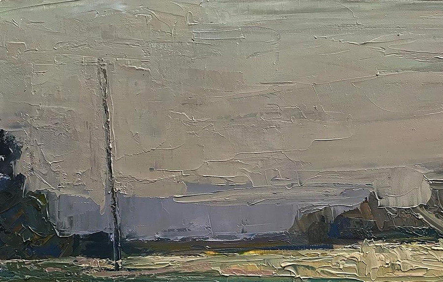 Textured impasto oil painting Open spaces by Volodymyr Pashchenko