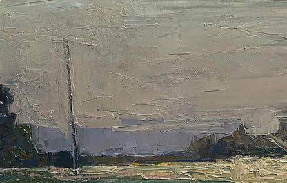 Textured impasto oil painting Open spaces by Volodymyr Pashchenko