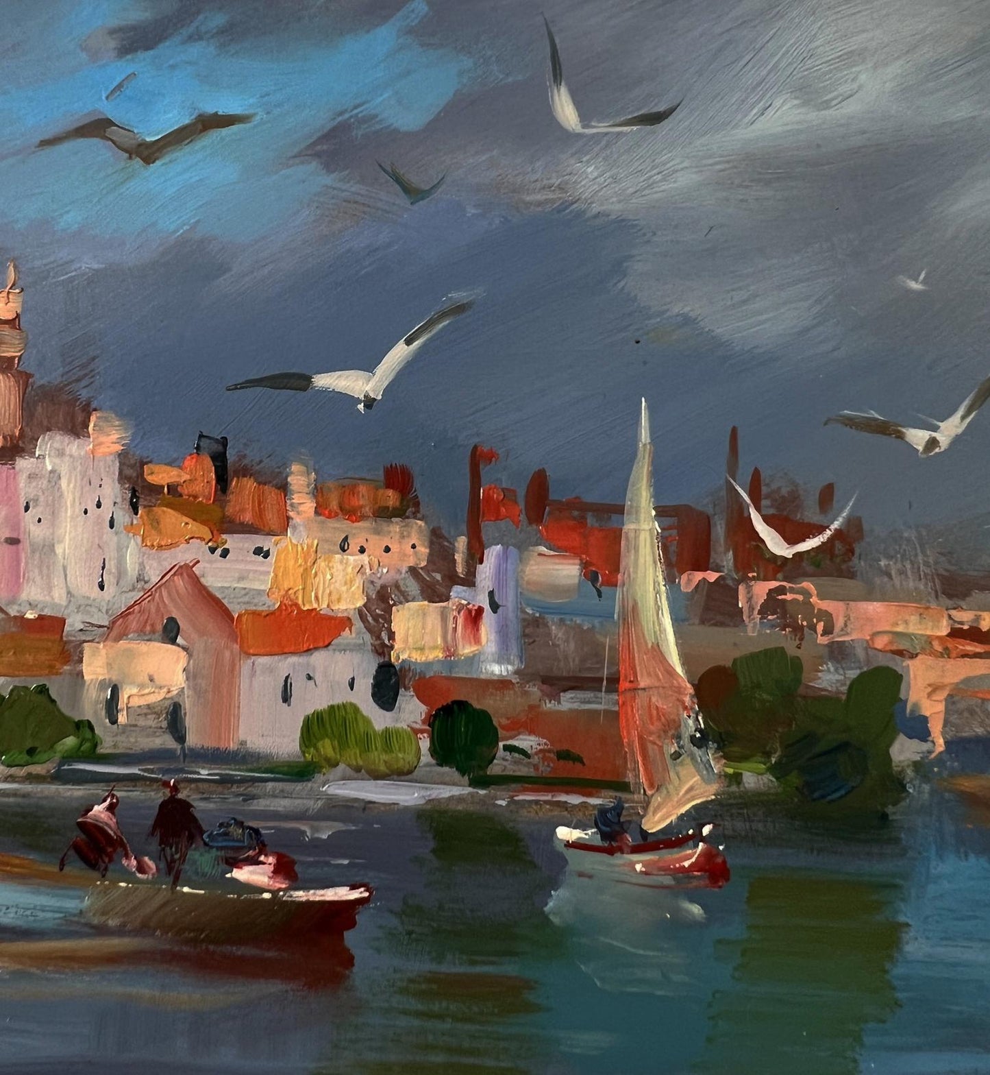 Vibrant impressionistic oil painting of Venice by Yuriy Suprunchuk