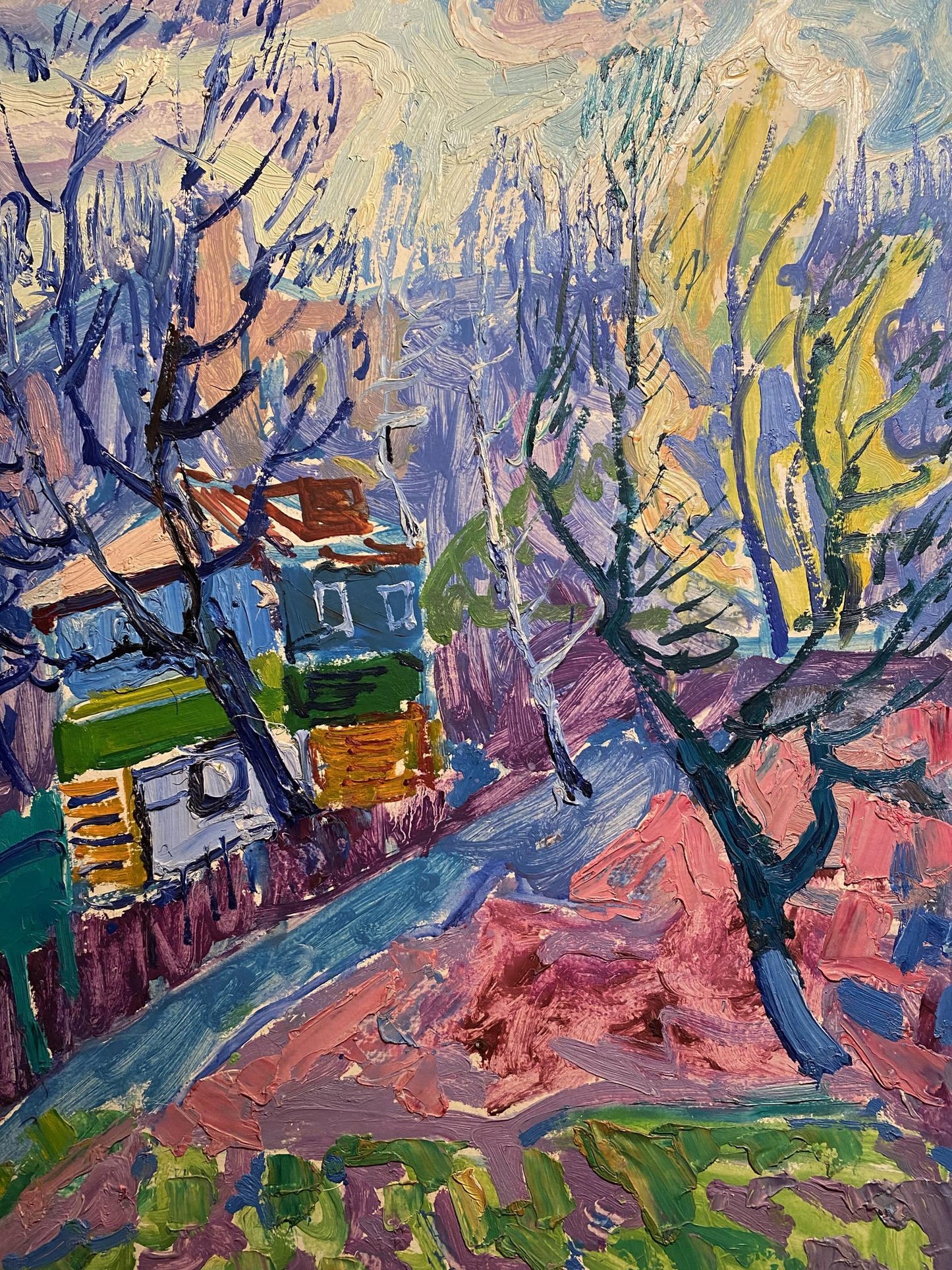 Vibrant impressionist oil painting In the Garden by Aleksandr Gluschenko