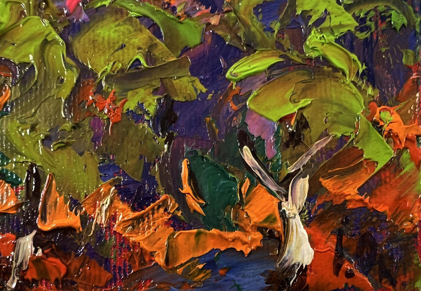 Vibrant Oleksiy Ivanyuk oil painting A walk through the summer forest