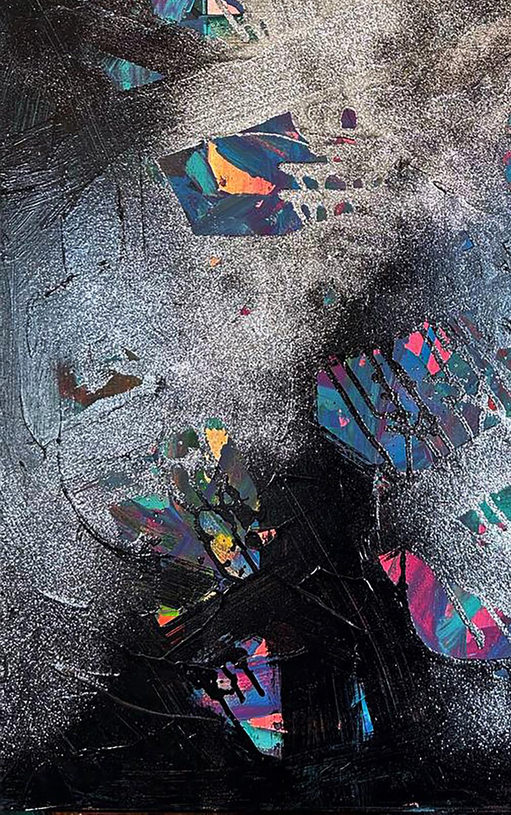 Abstract Galaxy of the Soul acrylic painting by Olga Melezhik