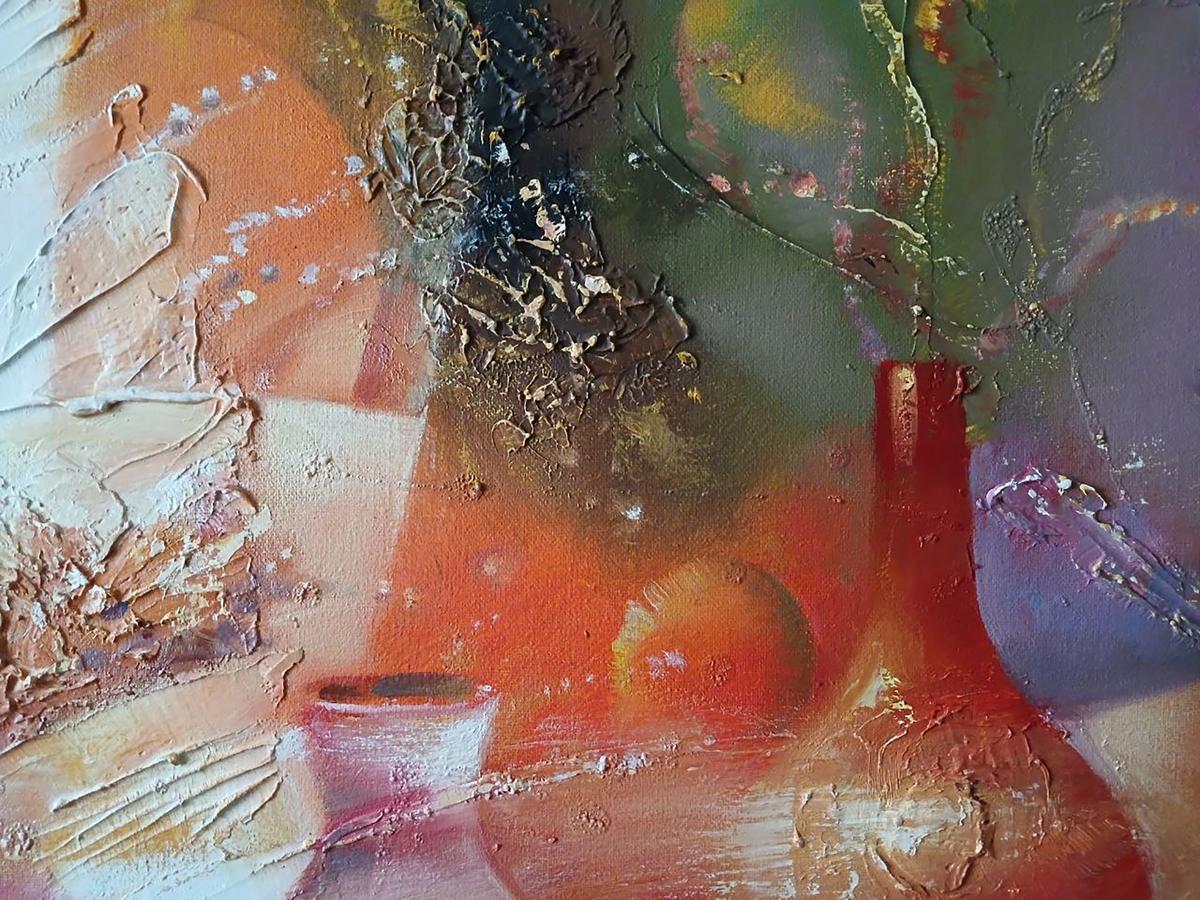 Abstract oil painting Still life on a chic table Anatoly Tarabanov