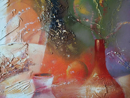Abstract oil painting Still life on a chic table Anatoly Tarabanov